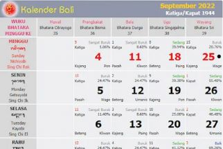 Kalender Bali Selasa 27 September 2022: Waktunya Perang Bela Kebenaran, Hindari Bersenggama - JPNN.com Bali