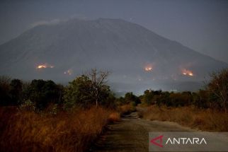 BNPB Pantau Kebakaran Lahan di Lereng Gunung Agung Bali, Ada Kendala - JPNN.com Bali