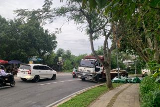 Truk Tronton Mogok, Arus Lalu Lintas Menuju Sawangan Nusa Dua Tersendat - JPNN.com Bali