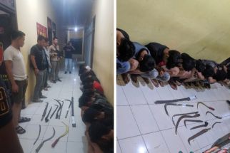 Bawa Celurit dan Gergaji, 15 Pemuda Ditangkap Polisi - JPNN.com Banten
