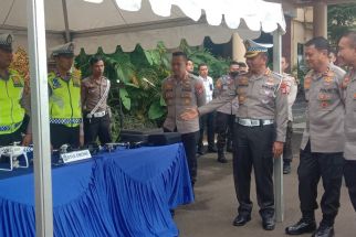 Menjelang Mudik Lebaran, Ditlantas Polda Banten Uji Coba ETLE Drone - JPNN.com Banten