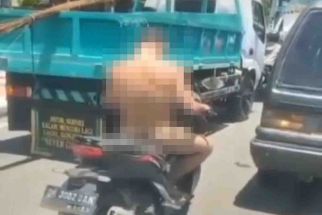 Viral Oknum Polisi Terekam Naik Motor Telanjang Berangkat ke Kantor, Ternyata - JPNN.com Sumut