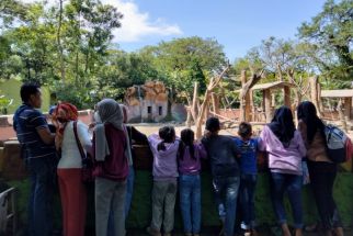 Ribuan Pengunjung Rayakan Libur Lebaran di Kebun Binatang Surabaya - JPNN.com Jatim