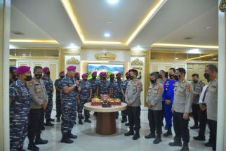 Komandan Brigif 4 dan Prajurit Tiba-tiba Mendatangi Porlesta Bandar Lampung, Kombes Pol Ino Kaget  - JPNN.com Lampung