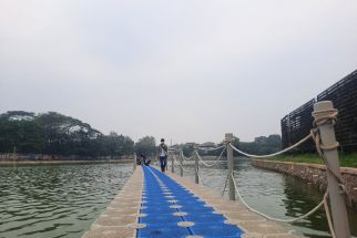 Tiang Jembatan Apung Situ Rawa Kalong Rusak dan Hilang, SDA Jabar: Akan Kami Perbaiki - JPNN.com Jabar