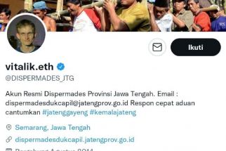 Akun Twitter Dispermadescapil Jateng Diretas, Promosikan Kripto - JPNN.com Jateng