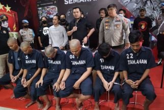 Inilah Tampang 6 Pelaku Pengeroyokan Pemuda di Semarang, Tertunduk Lesu - JPNN.com Jateng