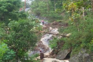 Hujan Lebat, Jalan Penting di Kulon Progo Tertimbun Longsor, Belum Bisa Dilalui - JPNN.com Jogja