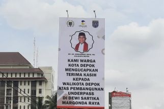 Baliho Ucapan Terima Kasih untuk Wali Kota Depok Viral di Media Sosial - JPNN.com Jabar
