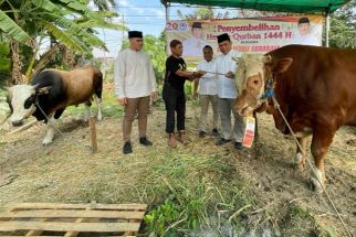 Posko Sukarelawan BHS Sembelih 16 Ekor Sapi, Daging Dibagi-Bagikan - JPNN.com Jatim