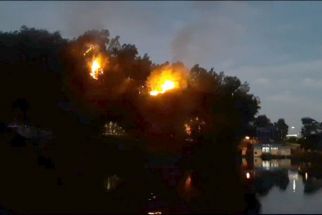 Kebakaran Hutan di Banyumas, Petugas Gabungan Berjibaku Padamkan Api - JPNN.com Jateng