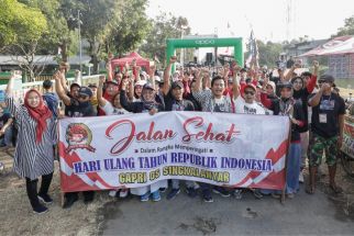 Terinspirasi Sosok Ganjar, KST dan Ratusan Warga Nganjuk Jalan Sehat - JPNN.com Jatim