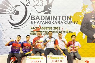 Tim Putra Polda Jabar Juara 1 Kejuaraan Bulu Tangkis Bhayangkara Cup IV - JPNN.com Jabar