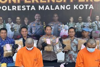 Polresta Malang Gagalkan Peredaran 11 Kilogram Ganja dari Sumatera - JPNN.com Jatim