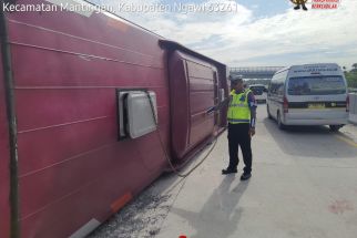 Polisi Dalami Penyebab Kecelakaan Bus Rombongan Hanura di Tol Solo-Ngawi - JPNN.com Jatim