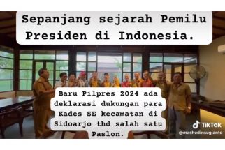 Heboh, 12 Kades Sidoarjo Malah Deklarasikan Dukung Prabowo-Gibran - JPNN.com Jatim
