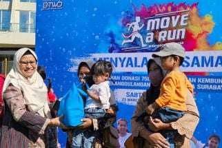 Move A Run Donasikan 1.000 Pak Abon Ikan Dukung Atasi Stunting di Surabaya - JPNN.com Jatim
