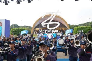 Nawala Marching Band PosIND Meriahkan Perayaan HUT ke-26 Kementerian BUMN - JPNN.com Jabar