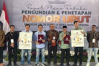 Ini Nomor Urut Calon Bupati dan Wakil Bupati di Pilkada Bandung 2024 - JPNN.com Jabar