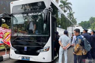 2 Unit Bus Listrik Siap Melayani Warga Kabupaten Bogor - JPNN.com Jabar