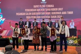 Pilgub Jatim 2024, Luluk-Lukman Nomor Urut 1, Khofifah-Emil 2, dan Risma-Gus Hans 3 - JPNN.com Jatim