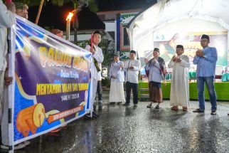 Lepas Pawai Obor Menyambut Ramadan, Wawali Bontang: Ini Simbol Kebersamaan - JPNN.com Kaltim