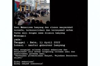 Aksi Unjuk Rasa di Lampung, ALM Targetkan 7000 Massa - JPNN.com Lampung