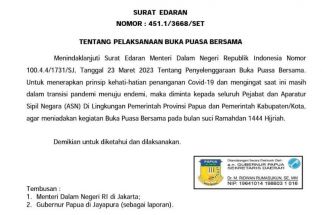 Pemprov Papua Melarang ASN Gelar Buka Puasa Bersama - JPNN.com Papua