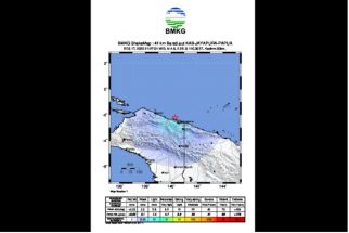 Penjelasan BMKG Soal Gempa Berkekuatan M 5,28 di Utara Kabupaten Jayapura - JPNN.com Papua