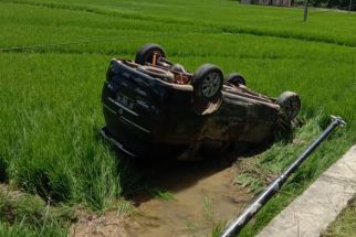 Mobil Inova Terjun ke Sawah  - JPNN.com Sultra