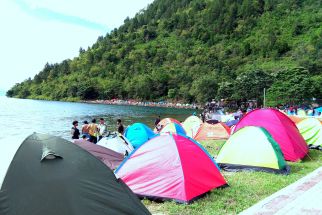 Festival 1.000 Tenda Kaldera Toba di Desa Meat: Imajinasi Anak Muda  - JPNN.com Sumut