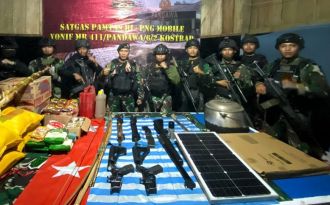 Senjata Moderen KKB Egianus Kogoya M4 dan AR15 berasal dari Filipina