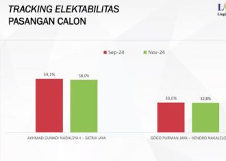 Update Terkini Survei LSI di Pilbup Barito Utara: Akhmad Gunadi-Sastra Jaya Masih Ungguli Gogo-Hendro