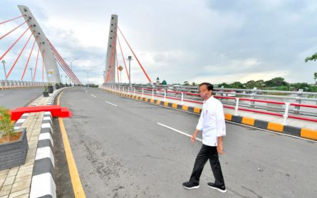 Jokowi Inaugurates First Cable-Stayed Arch Bridge in Indonesia - JPNN.com English