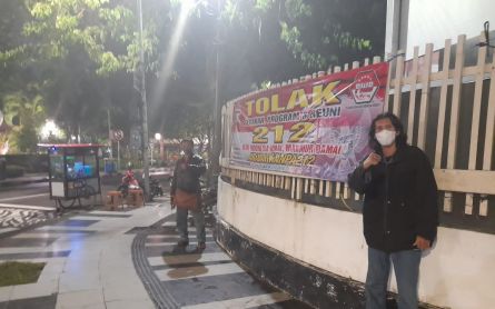 Rencana Reuni 212 Desember 2021, PNIB Lakukan Penolakan Sebar Spanduk - JPNN.com Jatim