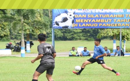 Lanud BNY Menggelar Olahraga Bersama TNI Polri Wilayah Tulang Bawang - JPNN.com Lampung