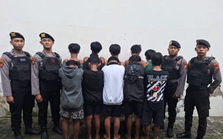Hendak Tawuran, 10 Anggota Geng Diamankan Polres Pelabuhan Tanjung Perak    - JPNN.com Jatim