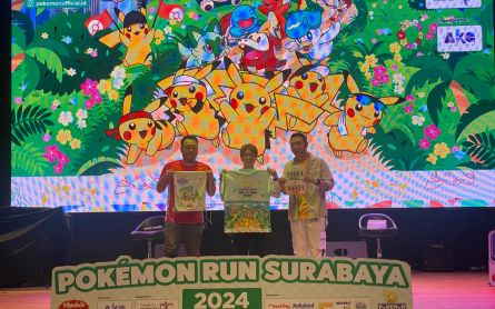 Aneka Karakter Pokemon Siap Ajak Masyarakat Kota Surabaya Fun Run - JPNN.com Jatim