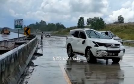 Kecelakaan di Tol Balsam, 2 Anggota DPRD Bontang Terluka, Polisi Ungkap Fakta Ini - JPNN.com Kaltim