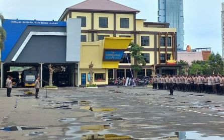 300 Personel Polresta Bandar Lampung Disiapkan untuk Pengamanan Pemilu 2024 - JPNN.com Lampung