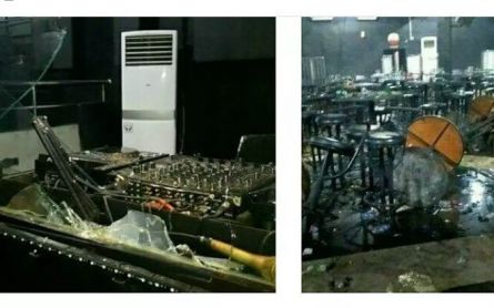 Tempat Hiburan Malam di Sumut Diduga Dibakar Ratusan OTK, Lihat Kondisinya - JPNN.com Sumut