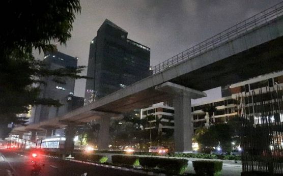 Begini Kondisi Jalan Rasuna Said saat Earth Hour Berlangsung - JPNN.com Jakarta