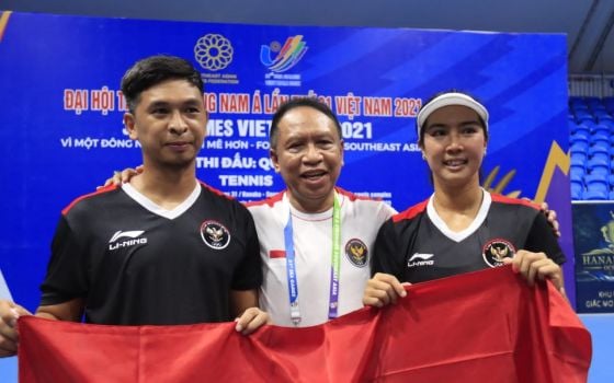 SEA Games 2021: Indonesian Tennis Wins A Gold, as Minister Amalis Came - JPNN.com Jatim