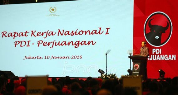 Presiden Jokowi Berpidato pada Rapat Kerja Nasional I PDIP - JPNN.com