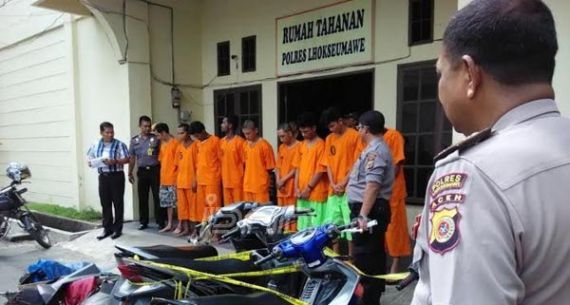 Polresta Lhokseumawe Gulung Sembilan Pelaku Spesialis Curanmor - JPNN.com