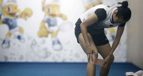 Jelang Laga, Tunggal putri Tiongkok Wang Yihan melakukan persiapan - JPNN.com