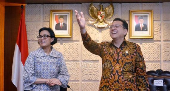 Menkeu Sri Mulyani Temui Ketua DPD RI Irman Gusman - JPNN.com