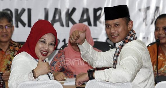 Bakal Cagub DKI Agus Harimurti Yudhoyono dan Cawagub Sylviana Murni - JPNN.com