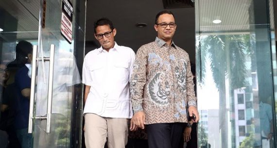 Anies Baswedan-Sandiaga Uno Sambangi Markas KPK - JPNN.com