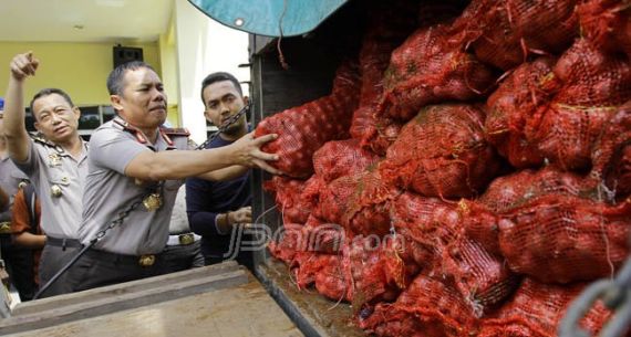 Polda Riau Amankan 16,4 Ton Bawang Merah Ilegal - JPNN.com